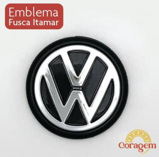 EMBLEMA ADESIVO EM CROMADO LOGO VW - FUSCA ITAMAR - SERIE OURO 93/96