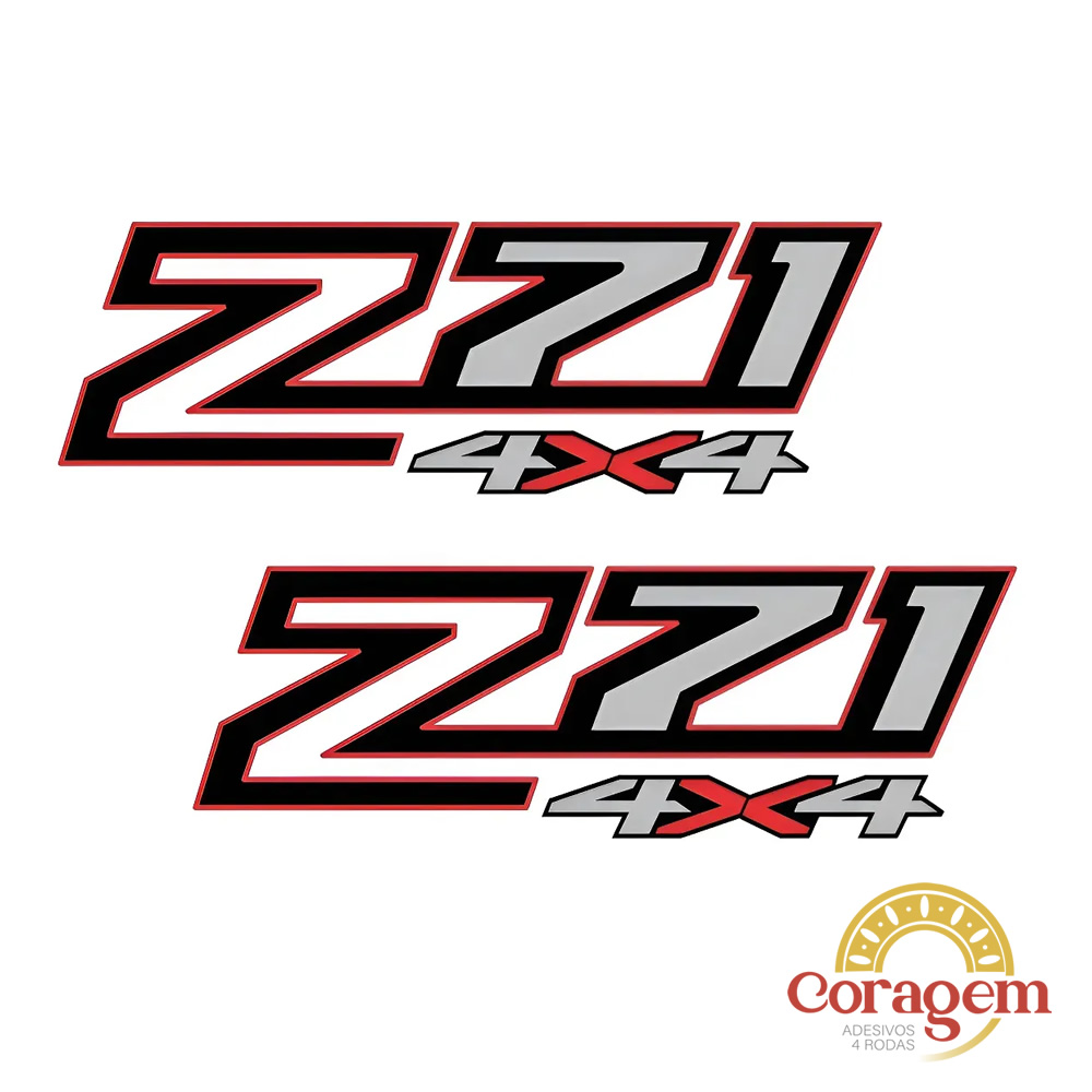 Par Adesivo Z71 4x4 Chevrolet S10 Original Lateral