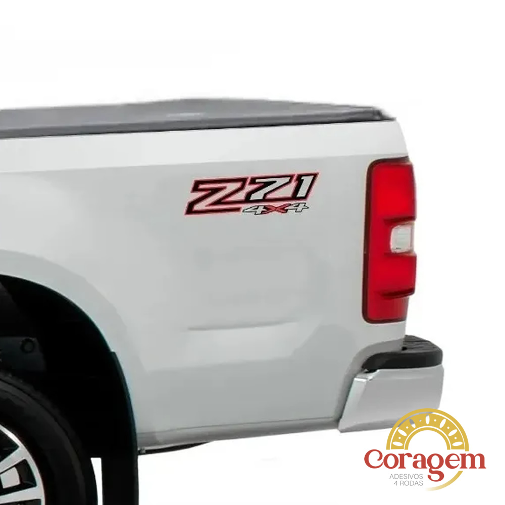 Par Adesivo Z71 4x4 Chevrolet S10 Original Lateral
